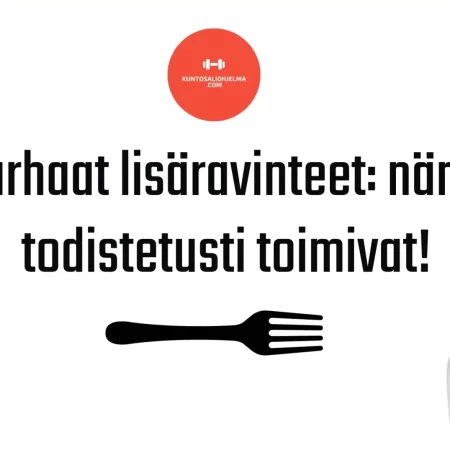 Parhaat lisäravinteet - nämä valmisteet oikeasti toimivat