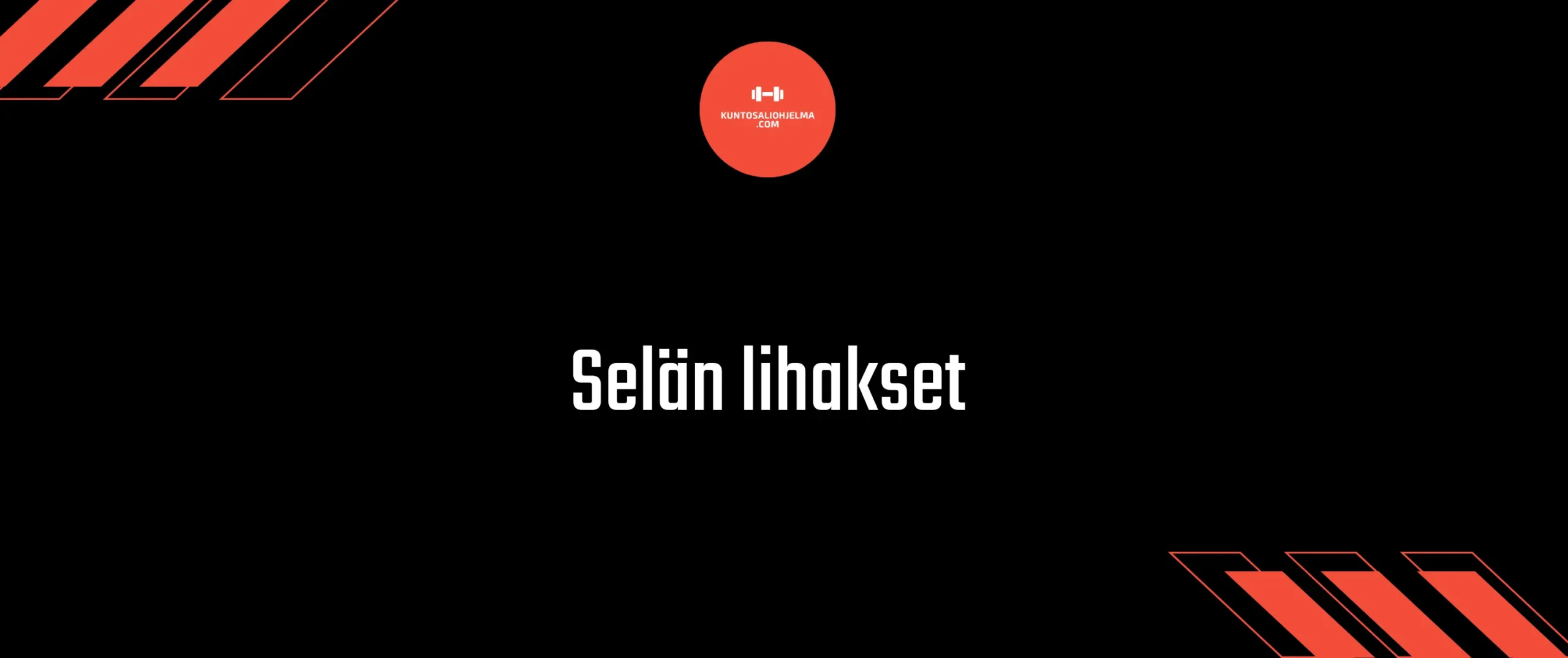 Selän lihakset kattavasti läpikäytynä.