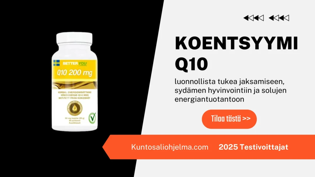 Q10 tukee tutkistu mitokondrio-optimointia.